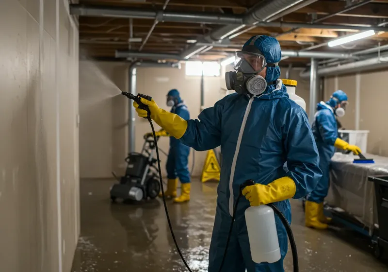 Basement Sanitization and Antimicrobial Treatment process in Kaaawa, HI