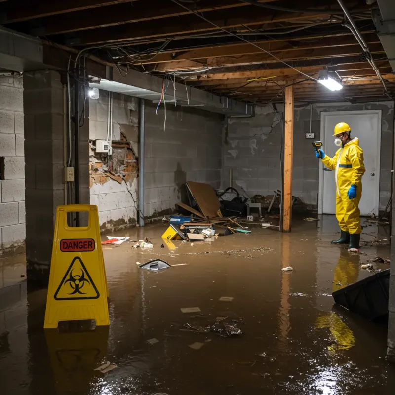 Flooded Basement Electrical Hazard in Kaaawa, HI Property